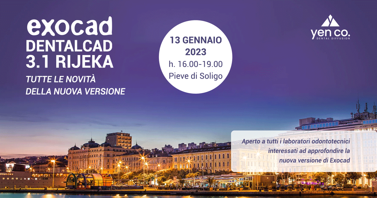 EXOCAD DENTALCAD 3.1 RIJEKA Tutte le novità della nuova versione