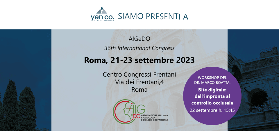 Yen Co. a AIGeDO – 36th International Congress | Roma