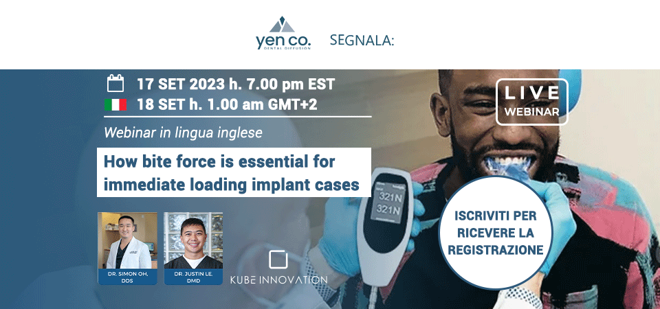 WEBINAR GRATUITO How bite force is essential for immediate loading implant cases