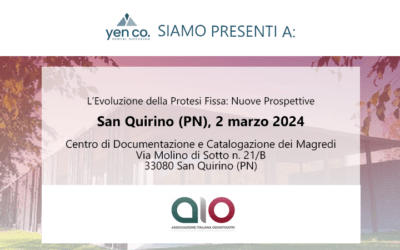 L’Evoluzione della Protesi Fissa: Nuove Prospettive, Congresso AIOfvg | San Quirino (PN), marzo 2024