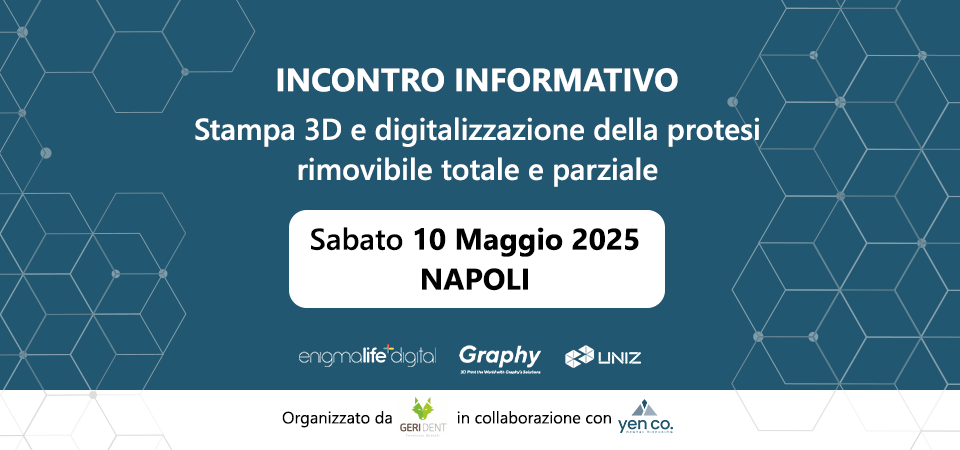 Stampa 3D e digitalizzazione della protesi rimovibile totale e parziale | 10 Maggio 2025 – Napoli