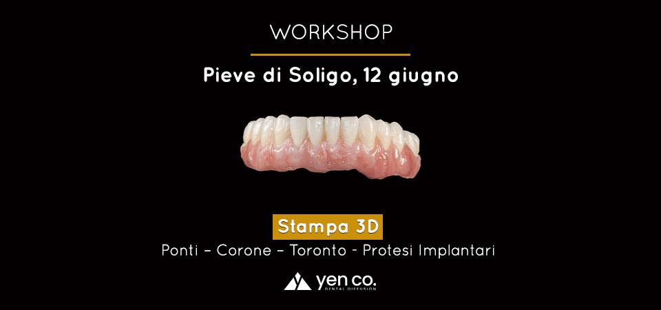 Protocollo per la stampa 3D con materiale certificato per manufatti protesici permanenti | Giugno 2026 – Pieve di Soligo (TV)