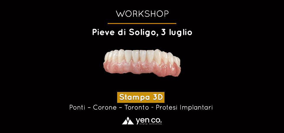 Protocollo per la stampa 3D con materiale certificato per manufatti protesici permanenti | Luglio 2026 &ndash; Pieve di Soligo (TV)